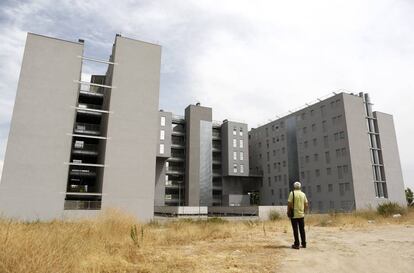 Bloques de viviendas públicas en un distrito de Madrid.