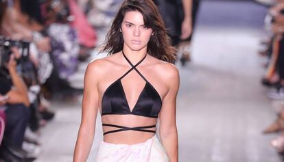 Kendall Jenner, en el disfile de Alexander Wang.