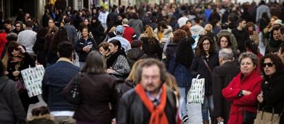 Calle comercial en Madrid