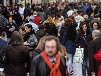 Calle comercial en Madrid