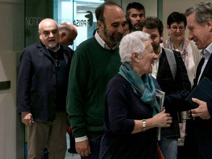 El periodista Iñaki Gabilondo, este martes en el encuentro con suscriptores del diario.