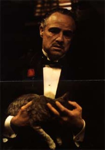 Marlon Brando, en una imagen de <i>El padrino,</i> de Francis Ford Coppola.