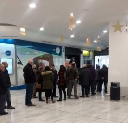 Una oficina de Correos en Madrid, este miércoles.