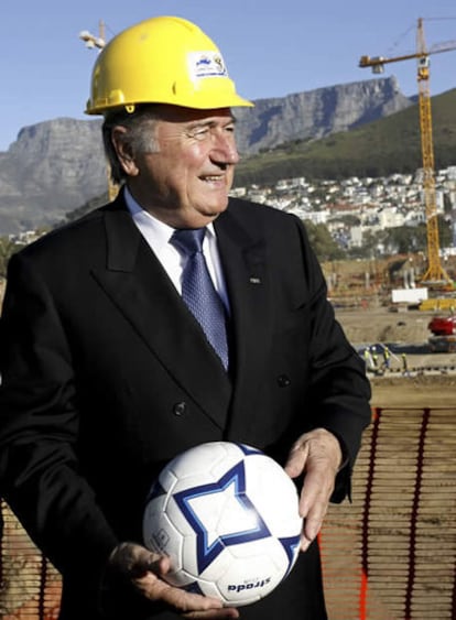Joseph Blatter, en una visita a Sudáfrica