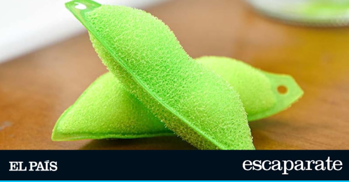 Limpia botellas con la esponja mágica de edamame: eficacia garantizada