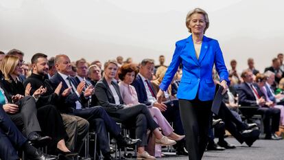 Ursula von der Leyen el pasado 11 de junio en una conferencia sobre Ucrania en Berlín.