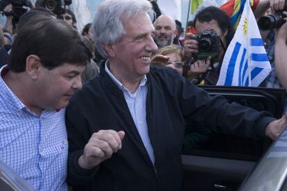 O candidato à presidência do Uruguai, Tabaré Vázquez.