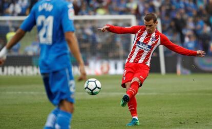 Griezmann, en el partido contra el Getafe.