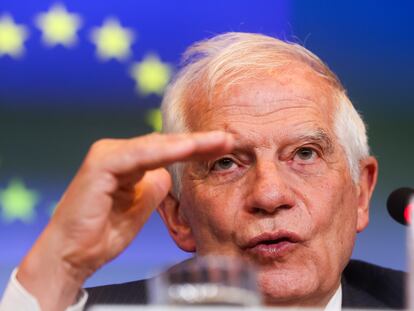 El alto representante de la Unión para Asuntos Exteriores y Política de Seguridad y vicepresidente de la Comisión Europea, Josep Borrell, el pasado 22 de abril en Luxemburgo.