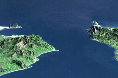 Imagen de Tarifa y Gibraltar elaborado con los datos suministrados por el 'Endeavour'.