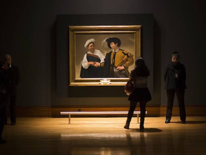 La buenaventura de Caravaggio en el museo MUNAL de Ciudad de M&eacute;xico 