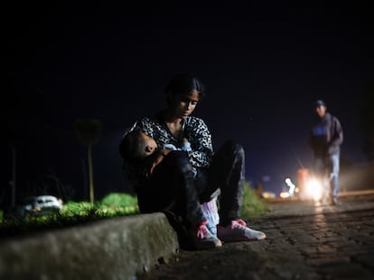 Venezolanos en Pacaraima, Brasil