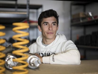 El piloto Marc Márquez, en Cervera en noviembre de 2018.