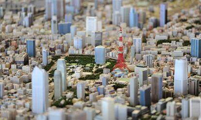 Maquetas de la ciudad de Tokio (Jap&oacute;n).