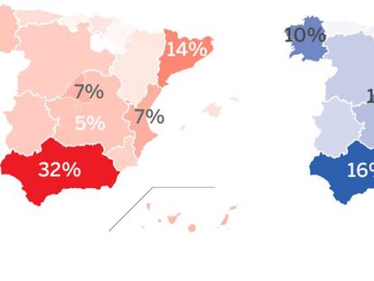  Inversi&oacute;n de los partidos en Facebook dividida en zonas