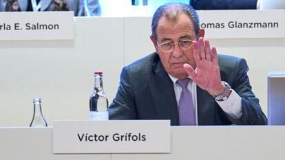 Víctor Grifols, en una junta general de accionistas que la empresa.