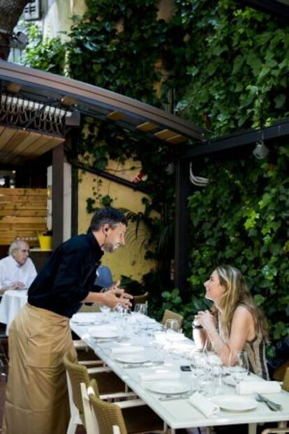 Terraza del restaurante Vivanda, en Barcelona.