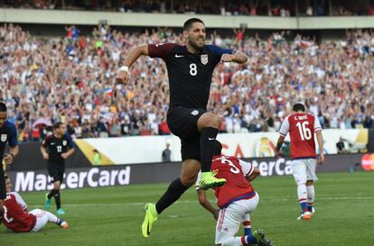 Clint Dempsey, tras anotar el gol contra Paraguay.