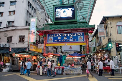 La calle Jalan Petaling, en el barrio chino de Kuala Lumpur.