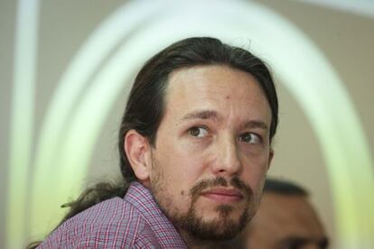 El l&iacute;der de Podemos, Pablo Iglesias. 