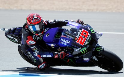 Fabio Quartararo, piloto de Yamaha, en el circuito de Jerez.