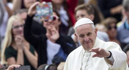 El papa Francesc, aquest dimecres al Vaticà.