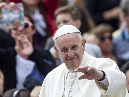 El papa Francesc, aquest dimecres al Vaticà.