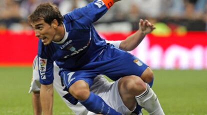 Francis, en el partido contra el Madrid en el Bernabéu.