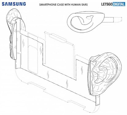 Carcasa con orejas de Samsung.