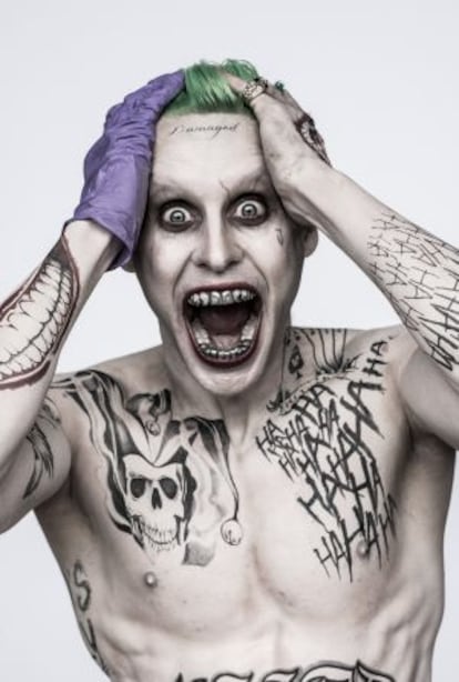 El actor Jared Leto metido en su papel de El Joker.