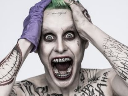 El actor Jared Leto metido en su papel de El Joker.