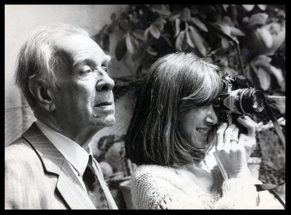 Jorge Luis Borges y María Kodama, en una imagen de archivo.