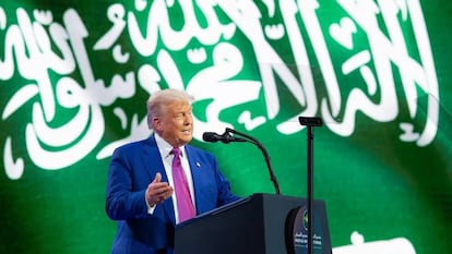 Donald Trump, este martes, en Riad, durante su visita a Arabia Saudí.
