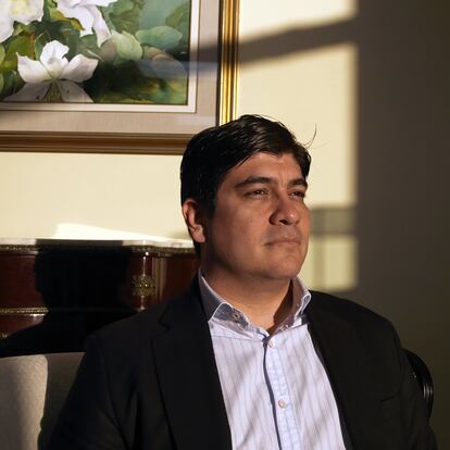 El presidente de Costa Rica, Carlos Alvarado