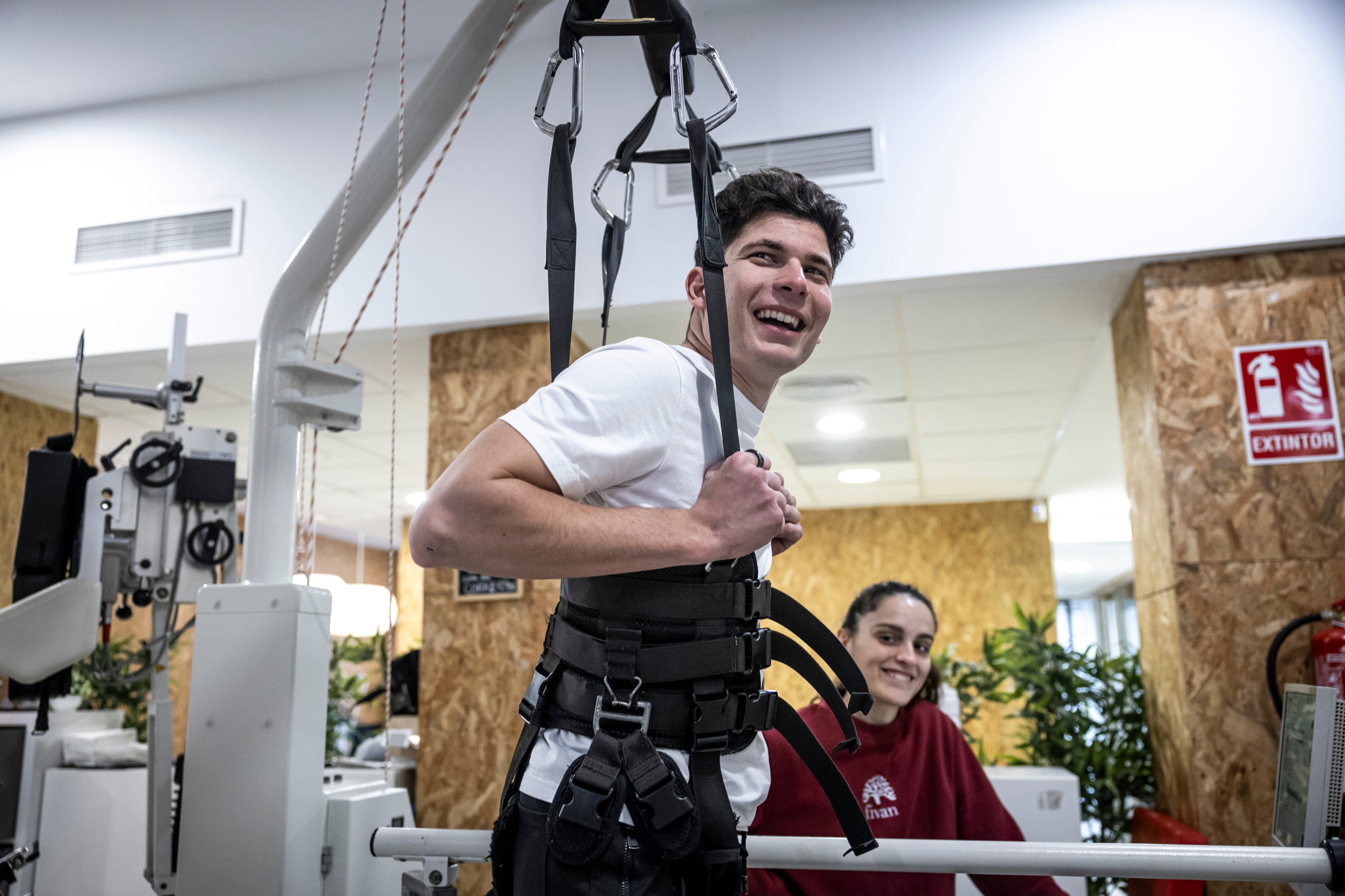 Carlos Tatay, en el Centro de Recuperación Fundación FIVAN, en Valencia.