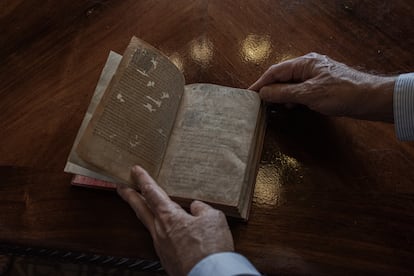 An antique edition of Os Lusíadas, by Luis de Camões — part of the collection at the Real Gabinete Português de Leitura. 