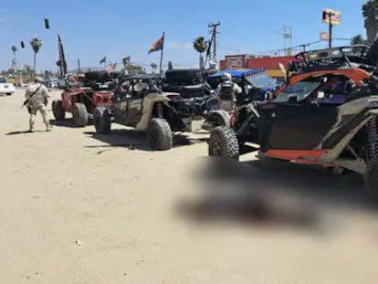 El ataque armado contra los pilotos de un rally en Ensenada, Baja California, el sábado.