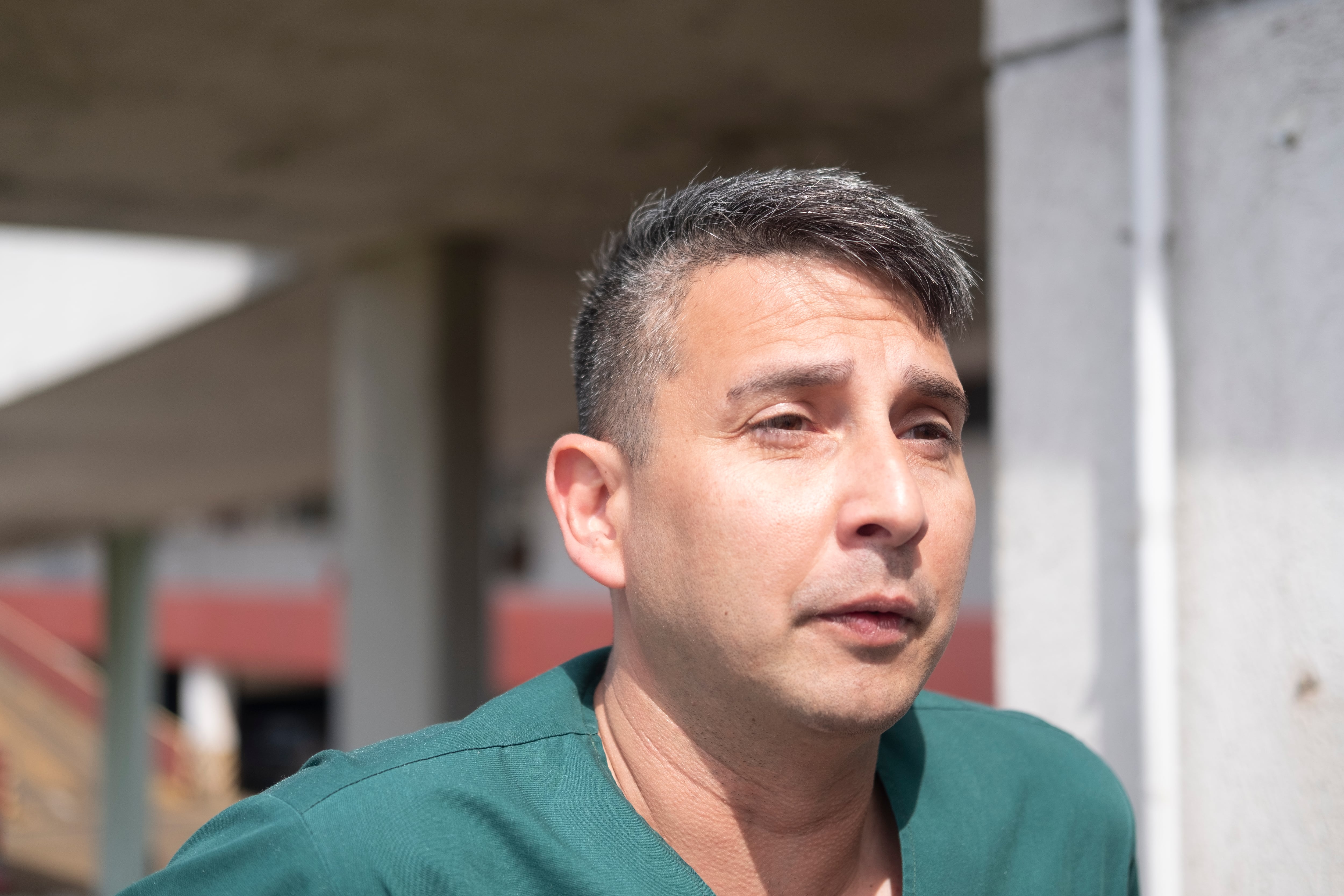 Jorge Morales, técnico radiólogo desde hace 18 años.