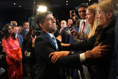 Rishi Sunak, este miércoles, durante el congreso del Partido Conservador en Mánchester.