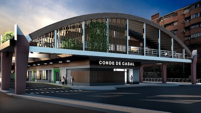 Así quedará el nuevo intercambiador de Conde de Casal, que será inaugurado en 2027.