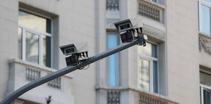 Cámaras de vigilancia de Madrid Central.