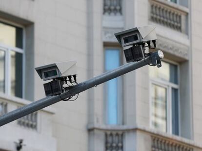 Cámaras de vigilancia de Madrid Central.