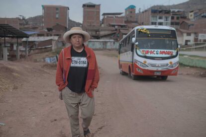 Marco Anatoni Vega Cuba, director de Kinra, en Chumbivilcas, Cusco.