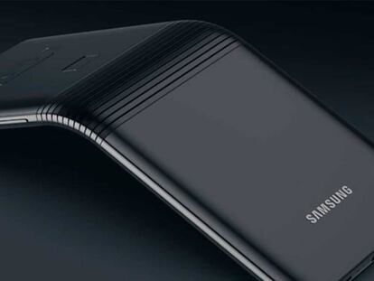 Samsung ya genera expectación con su móvil de pantalla flexible