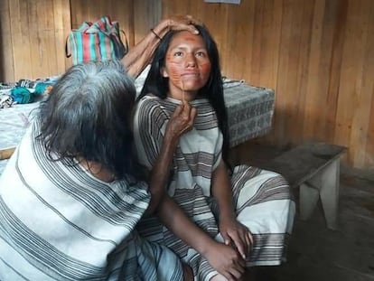 La lideresa indígena peruana Yaquemilsa Matiashi.