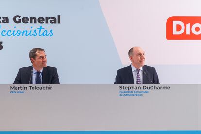 Martín Tolcachir, CEO, y Stephan Ducharme, presidente del consejo de Dia.