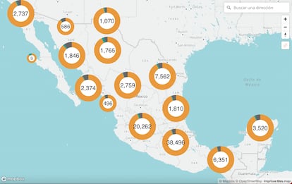 Mapa cuidados México