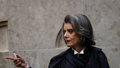 C&aacute;rmen L&uacute;cia Antunes Rocha al asumir la presidencia del Supremo, el pasado septiembre