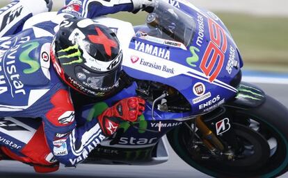 Jorge Lorenzo pilota en Assen.