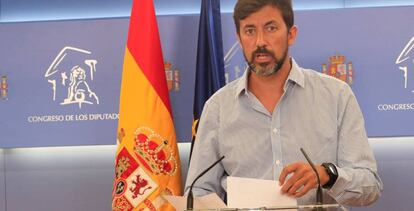 El diputado de Podemos Antón Gómez-Reino.